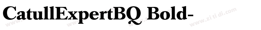 CatullExpertBQ Bold字体转换